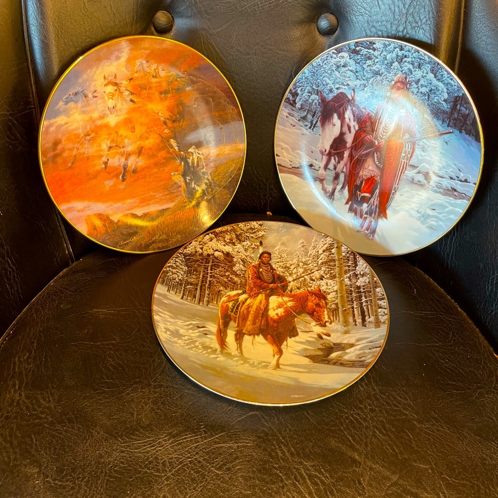 Native American collectors plates